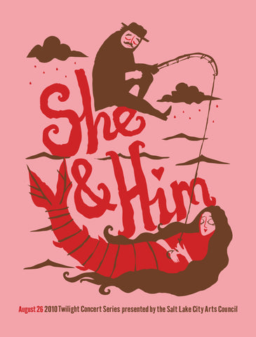 SHE & HIM - Twilight 2010 Poster